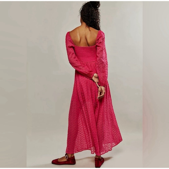 Women's Free People Malina Maxi Dress in Pink - Size XS - Picture 2 of 8